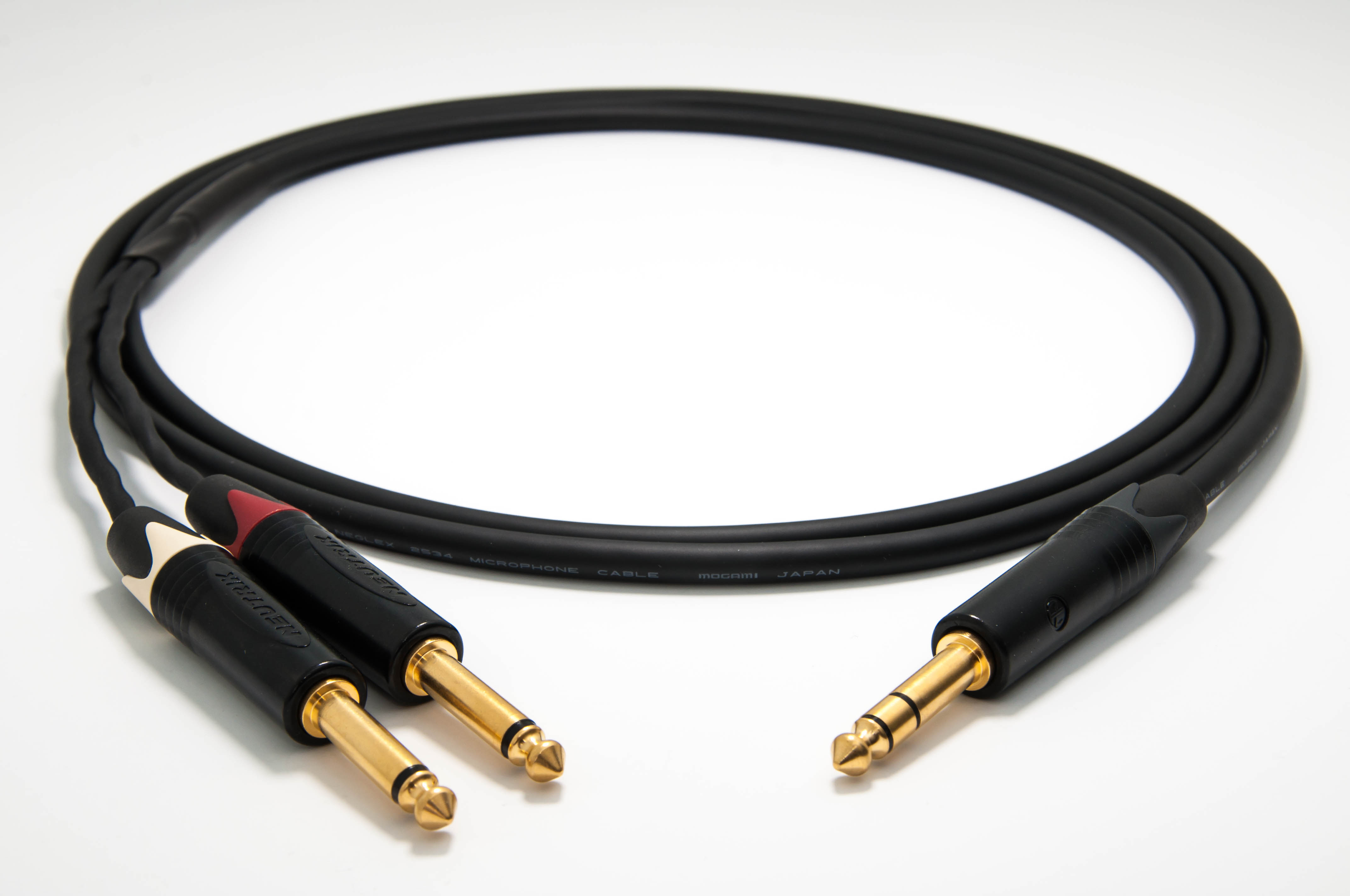 Mogami Quad Y Cable Neutrik Mm Trs Ts L R Hifi Enoaudio