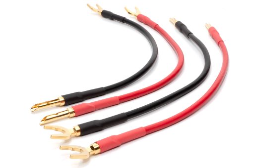 Mogami 3103 High Definition Bi-Wire-Lautsprecherkabel (4er-Set) | VIABLUE 24k Gold T6S Bananenstecker - Kabelschuhe (Spades)