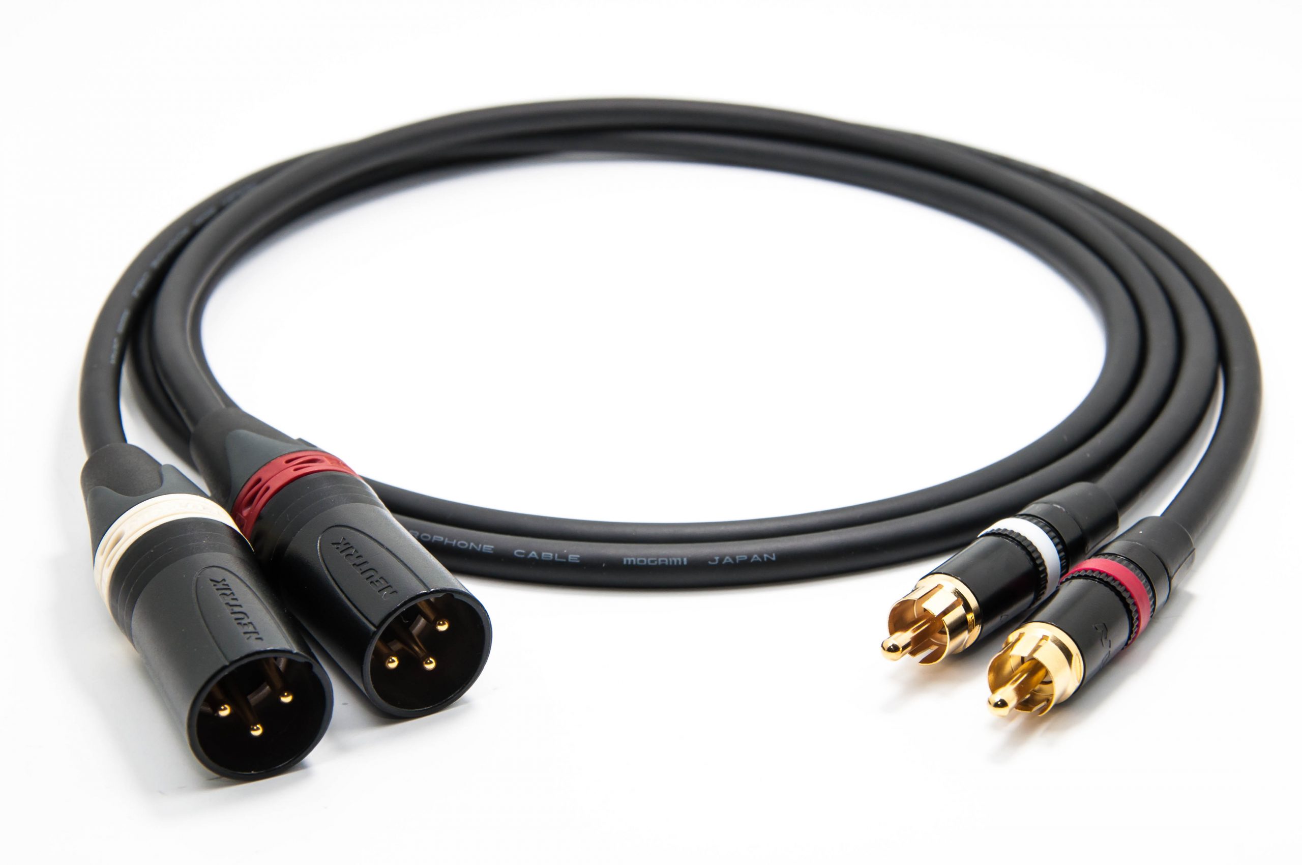 Mogami 2534 Quad Pair (L,R) Cable | Neutrik RCA - XLR-m | HiFi - enoaudio