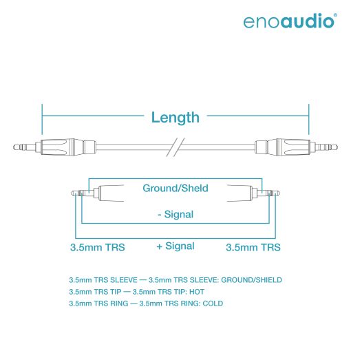 enoaudio Mogami 2893 Quad Neglex HiFi Estéreo Mini Jack Cable | Amphenol 3,5 mm TRS Mini - Imagen 2