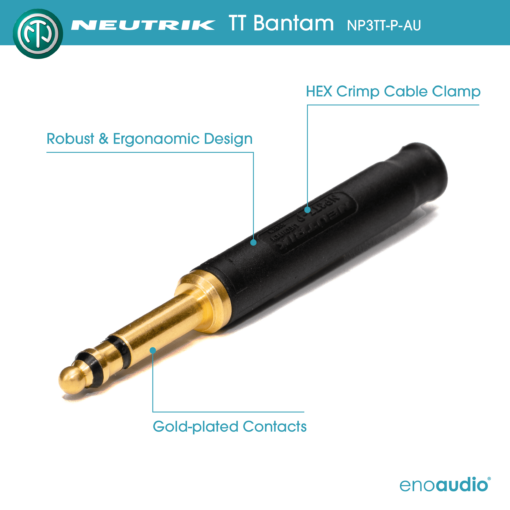 enoaudio Mogami 2893 Bantam Patch Cable | Neutrik Gold 4.4mm TT | HiFi - Image 2