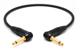 enoaudio Mogami 2524 Cavo patch per effetti per chitarra e basso | Neutrik Gold 6.3mm TS angolare | HiFi