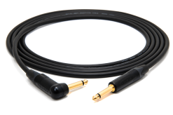 enoaudio Mogami 2534 Quad Câble Audio Professionnel asymétrique | Neutrik Gold 6,3mm TS - TS coudée | HiFi