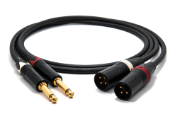 enoaudio Mogami 2534 Quad Pair (L,R) Cable | Neutrik 6.3mm TS - XLR-m | HiFi