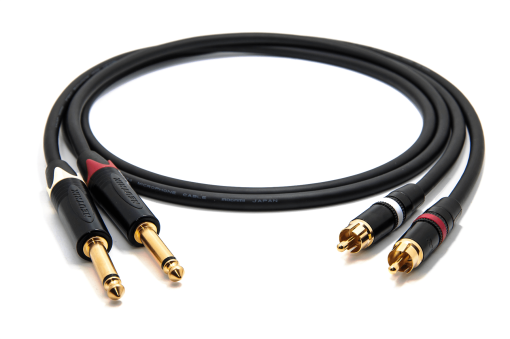 [B-Stock] enoaudio Mogami 2534 Quad Pair (L,R) Cable | Neutrik RCA - 6.3mm TS | HiFi