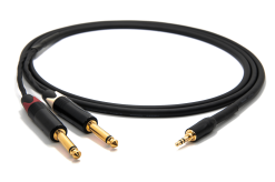 enoaudio Mogami 2534 Quad Y-Cable | Amphenol 3.5mm Mini TRS - Neutrik 6.3mm TS (L,R) | HiFi