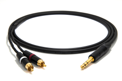 enoaudio Mogami 2534 Quad Y-Cable | Neutrik 6.3mm TRS - RCA (L,R) | HiFi
