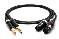enoaudio Mogami 2534 Quad (L,R) Stereo Pair Balanced Cable | Neutrik 6.3 mm TRS - XLR female | HiFi