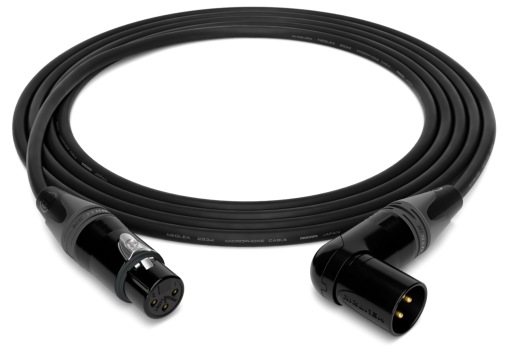 enoaudio Mogami 2534 Quad Professionel Studio Kabel Symmetrische | Neutrik Gold XLR female - Neutrik Gold XLR male 90º | HiFi