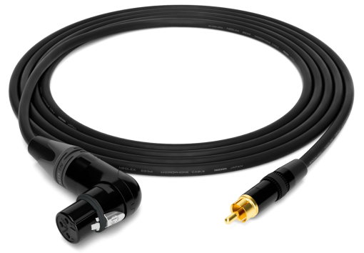 enoaudio Mogami 2534 Quad Professionel Studio Kabel Unsymmetrische | Neutrik Gold XLR female 90º - Neutrik Gold Cinch RCA | HiFi