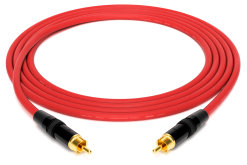 enoaudio Mogami 2534 Quad Studio Reference Cable | Neutrik RCA | HiFi - Red, 1.0 m