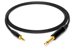 enoaudio Mogami 2893 High-Definition Eurorack Adapter Cable | Neutrik Gold 6.3mm TS - 3.5mm TS mono mini | HiFi