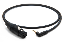 enoaudio Mogami 2893 Camera Microphone Cable | Neutrik 3.5mm L Angle - XLR female