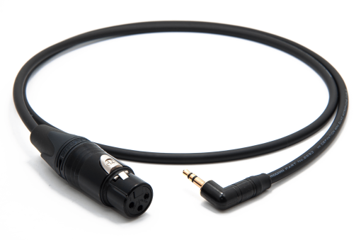 enoaudio Mogami 2893 Quad Cámara micrófono Cable | Neutrik 3,5mm L Angle - XLR hembra