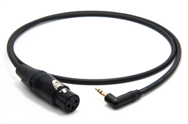 enoaudio Mogami 2893 Quad Cavo professionale microfono fotocamera DSLR | Neutrik Gold 3,5mm L angolare - XLR femmina