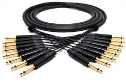 enoaudio Mogami 2932 8 Multicore Analog Snake Cable Unbalanced | Neutrik 6,3mm TS | HiFi