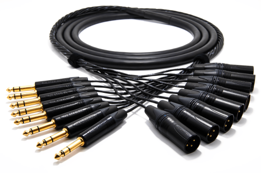 enoaudio Mogami 2932 8 Multicore analógico Cable Snake | Neutrik XLR macho - 6,3mm TRS | HiFi