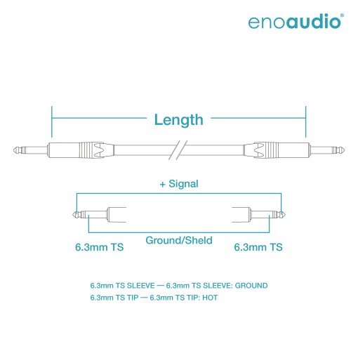 [B-Stock] enoaudio Mogami 3082 High-End Lautsprecherkabel | Neutrik Gold 6,3mm TS klinke | HiFi – Bild 2