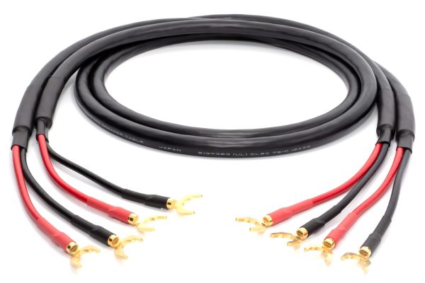 [B-Stock] enoaudio Mogami 3103 (L,R) Paar High Definition Lautsprecherkabel | VIABLUE 24k Gold T6S Kabelschuhe (Spades) - Kabelschuhe (Spades)